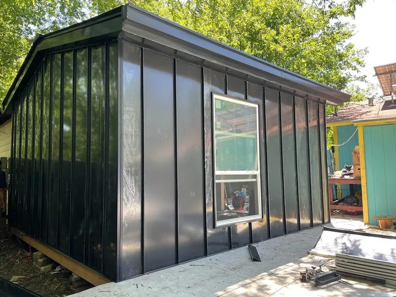 Black standing seam metal wall panels for Metal Roof Installation in Alderwood Manor